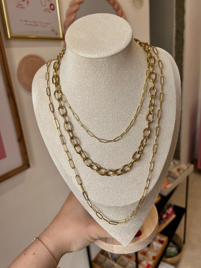 Collier à charms à composer - Doré (50 cm, 3)