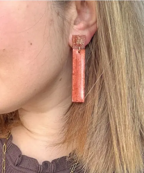 Boucles barrettes bronze (bronze)