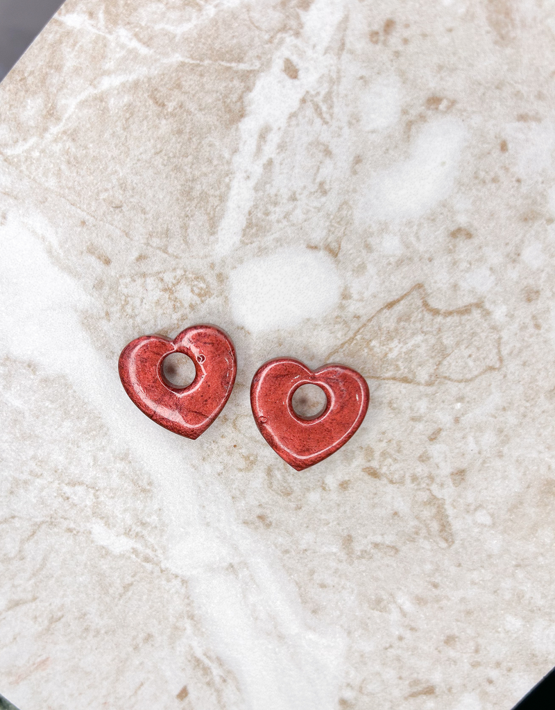 Pampilles coeurs - unies (Fuschia)