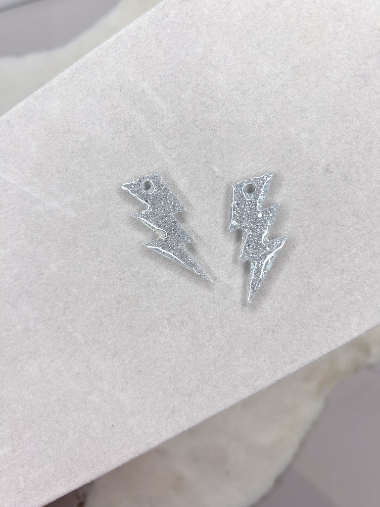 Pampilles éclair maxi - paillettes (Éclats noirs)