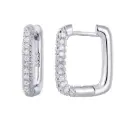 Créoles strass blanc
