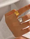 Bague martelée
